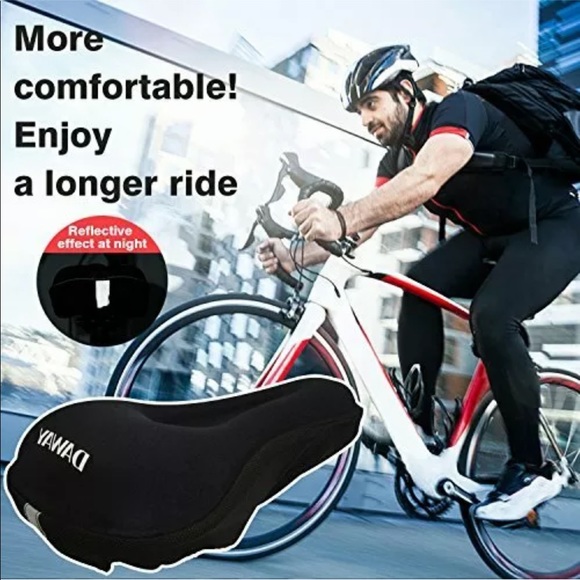DAWAY C7 Soft Gel & Foam Padded Bicycle Seat Cover - Picture 2 of 7